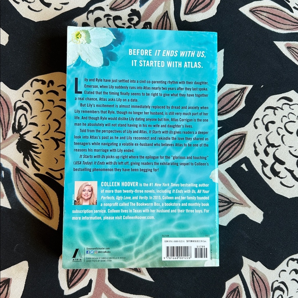 It Starts With Us by Colleen Hoover Atlas’s Story Paperback Book - Picture 3 of 4
